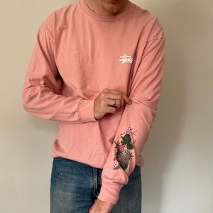 Stussy Pink Dragon Long-Sleeve